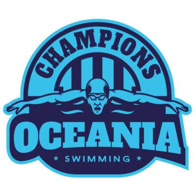Oceania Champions Swimming logo template Thumbnail